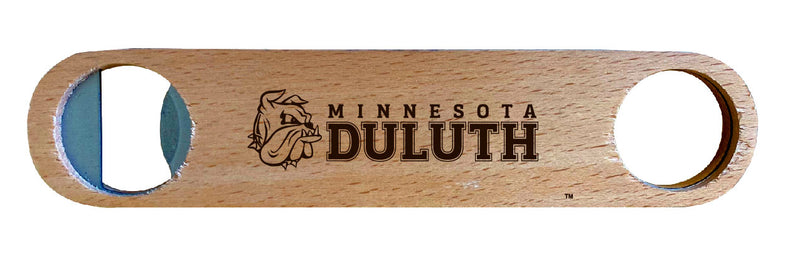 Minnesota Duluth Bulldogs NCAA Elegant Laser-Etched Wooden Bottle Opener - Collegiate Bar Accessory