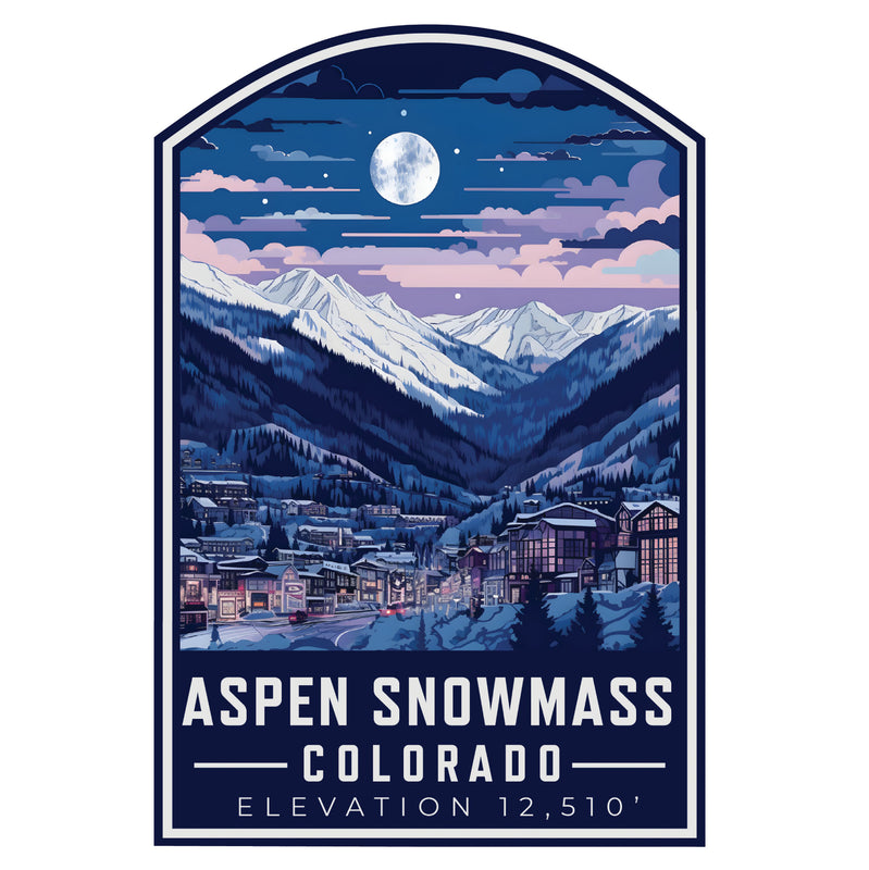 Aspen Snowmass Colorado C Souvenir Memories Durable Vinyl Decal Sticker