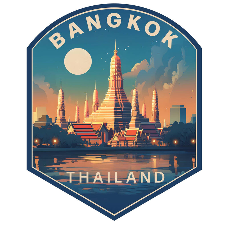 Bangkok Thailand B Souvenir Memories Durable Vinyl Decal Sticker