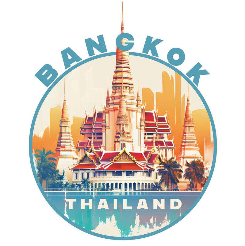 Bangkok Thailand C Souvenir Memories Durable Vinyl Decal Sticker