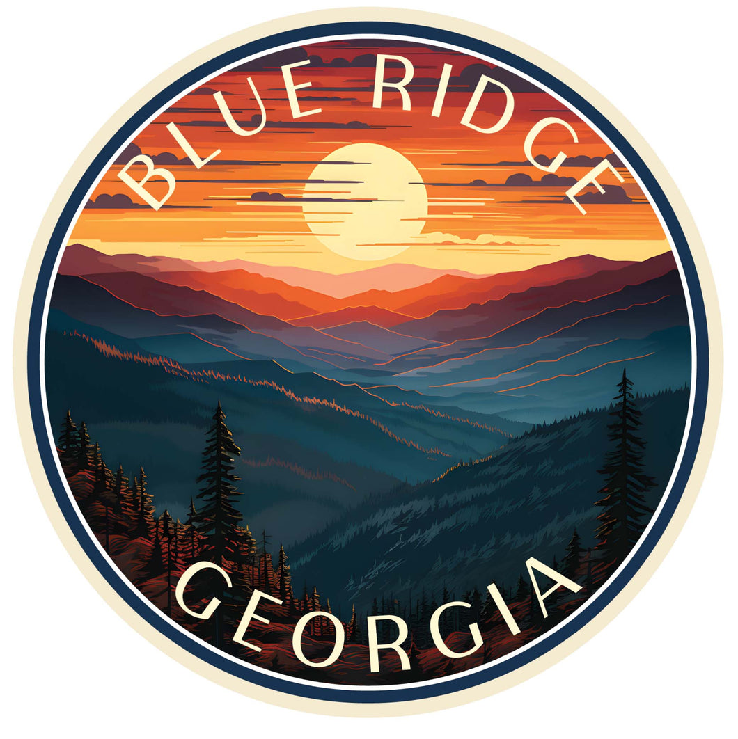 Blue Ridge Georgia C Souvenir Memories Durable Vinyl Decal Sticker