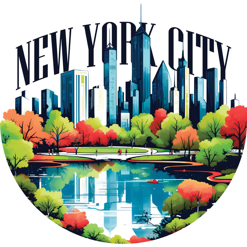 New York City D Souvenir Memories Durable Vinyl Decal Sticker