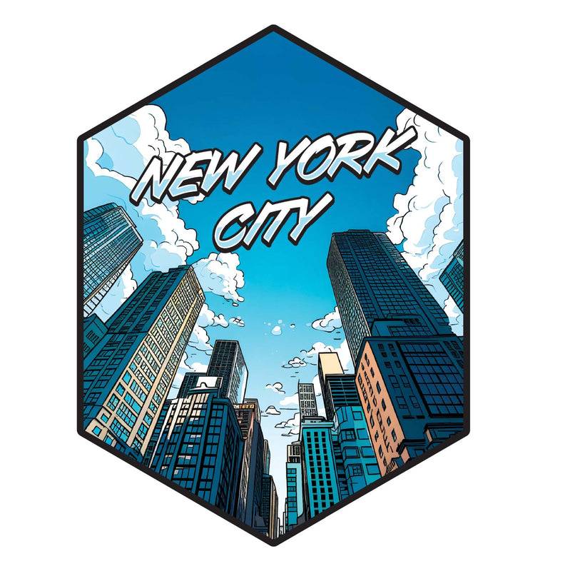 New York City E Souvenir Memories Durable Vinyl Decal Sticker