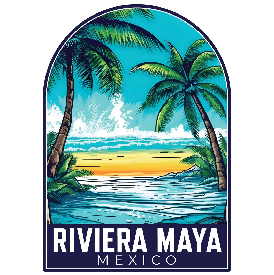 Riviera Maya Mexico B Souvenir Memories Durable Vinyl Decal Sticker