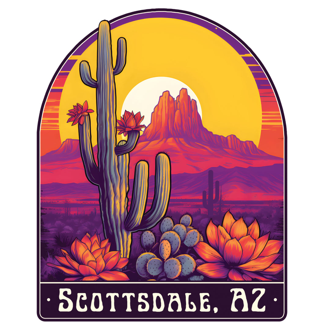 Scottsdale Arizona B Souvenir Memories Durable Vinyl Decal Sticker
