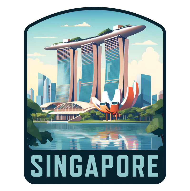 Singapore A Souvenir Memories Durable Vinyl Decal Sticker