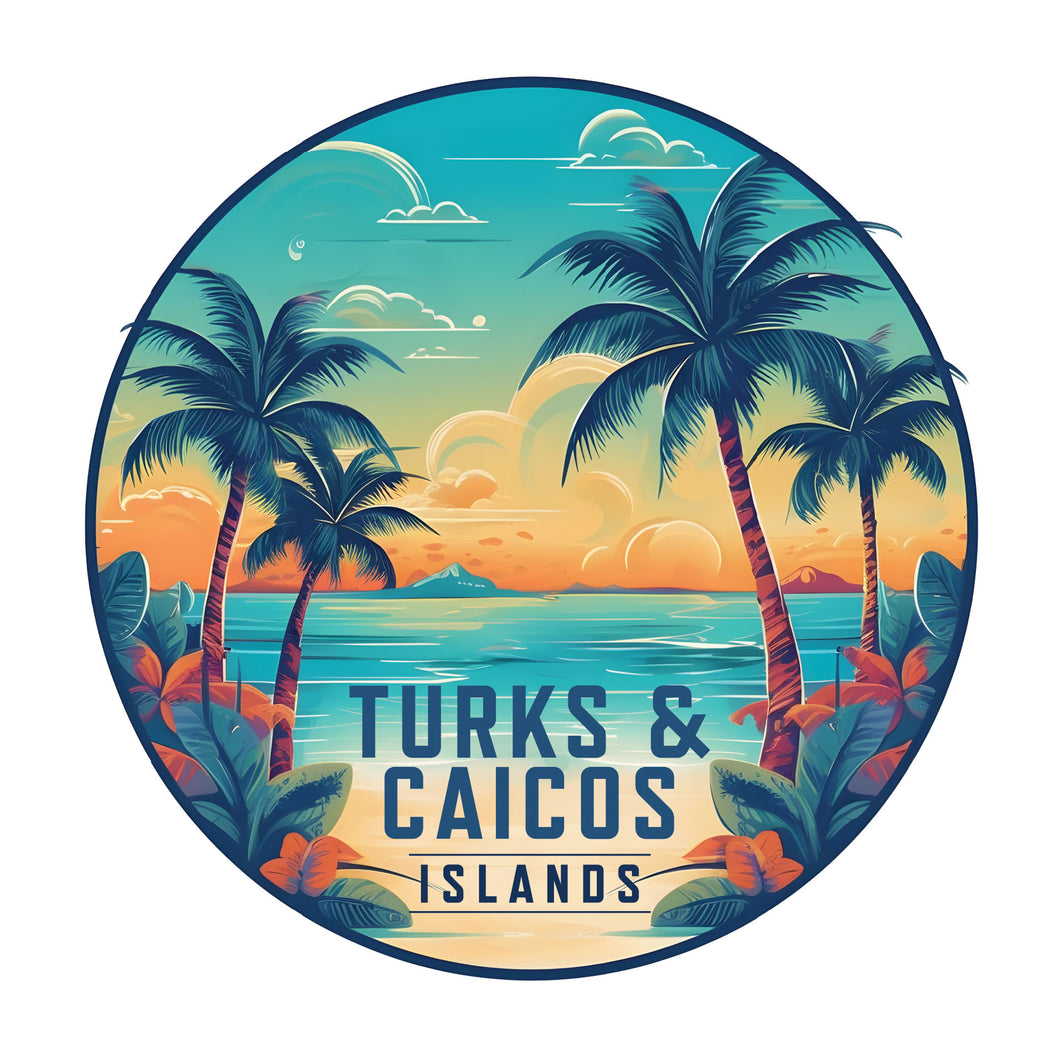 Turks And Caicos D Souvenir Memories Durable Vinyl Decal Sticker