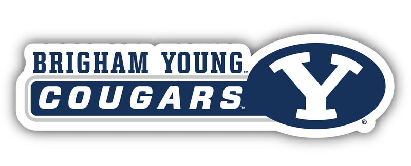 Brigham Young Cougars 4-Inch Wide NCAA Durable School Spirit Vinyl Decal Sticker