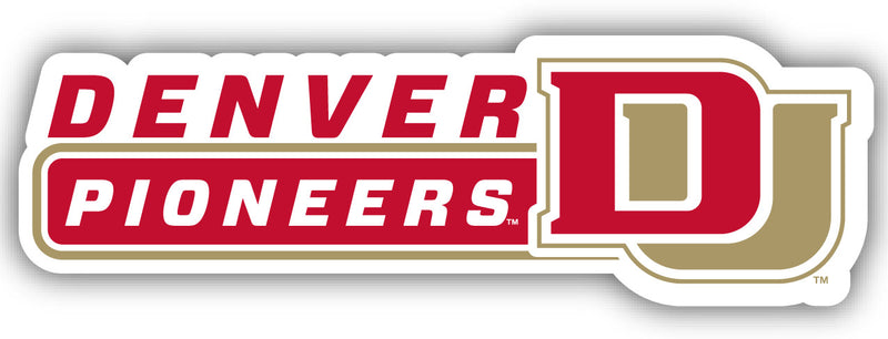 University of Denver Pioneers 4-Inch Wide NCAA Durable School Spirit Vinyl Decal Sticker