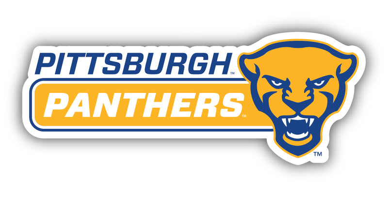 Pittsburgh Panthers 4-Inch Wide NCAA Durable School Spirit Vinyl Decal Sticker