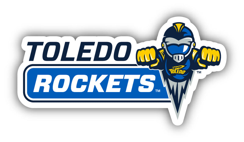 Toledo Rockets 4-Inch Wide NCAA Durable School Spirit Vinyl Decal Sticker