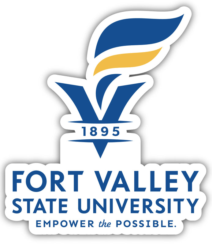Fort Valley State University 12-Inch on one of its sides NCAA Durable School Spirit Vinyl Decal Sticker