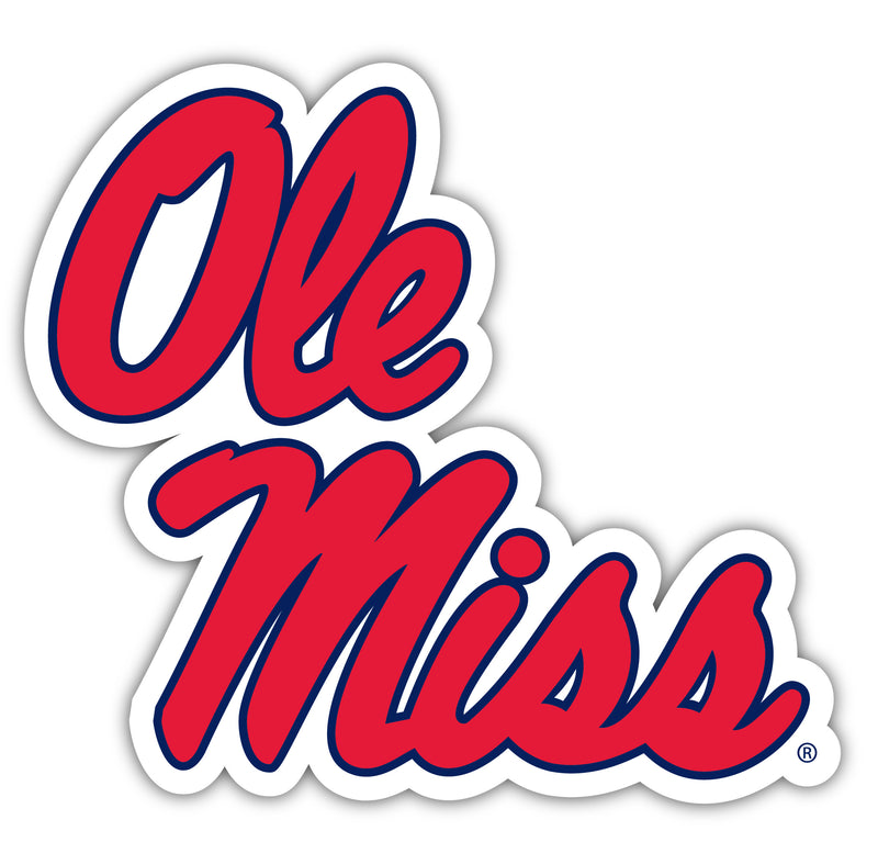 Mississippi Rebels "Ole Miss" 12-Inch on one of its sides NCAA Durable School Spirit Vinyl Decal Sticker