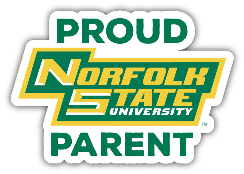Norfolk State University 4-Inch Proud Parent NCAA Vinyl Sticker - Durable School Spirit Decal