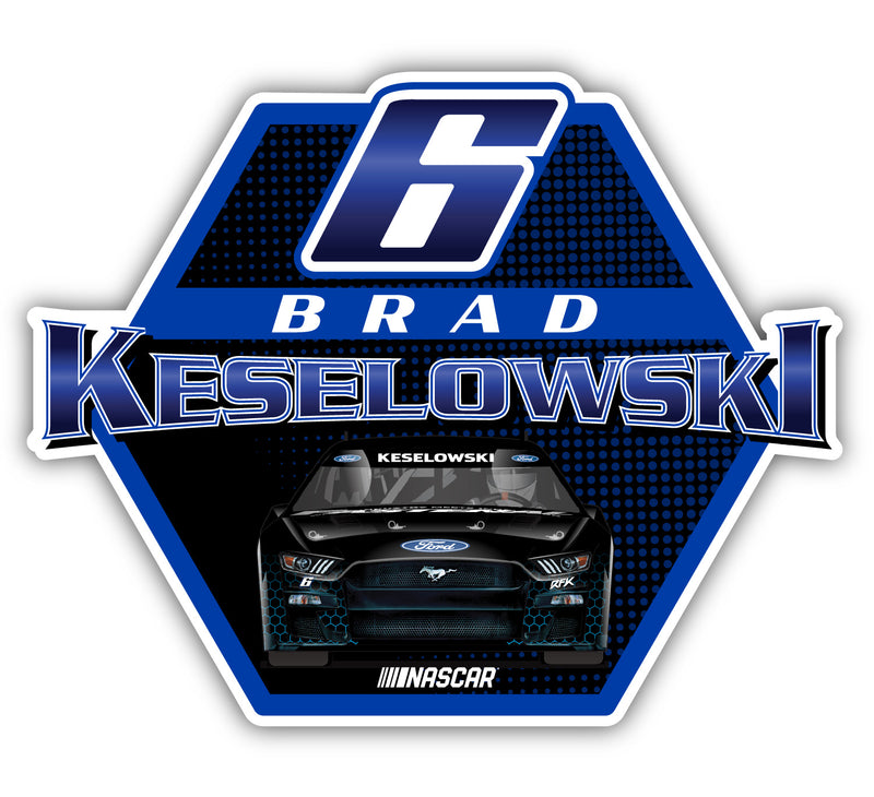 Nascar #6 Brad Keselowski 4-Inch Vinyl Decal Sticker