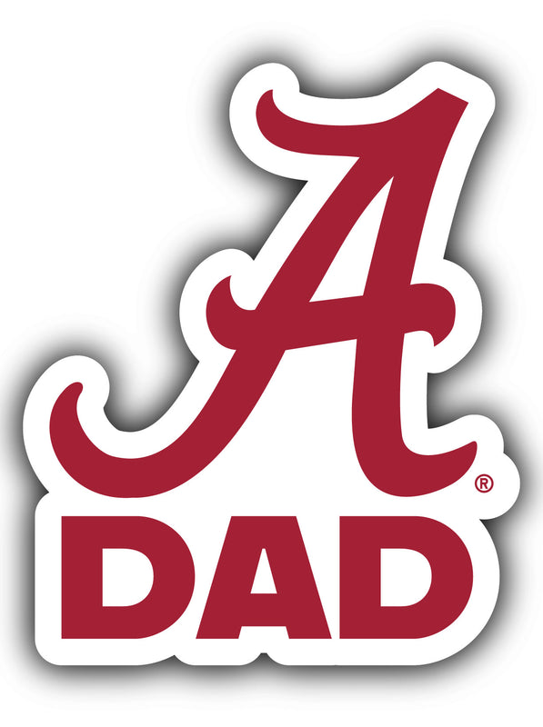 Alabama Crimson Tide 2-Inch on one of its sides Proud Dad NCAA Durable School Spirit Vinyl Decal Sticker