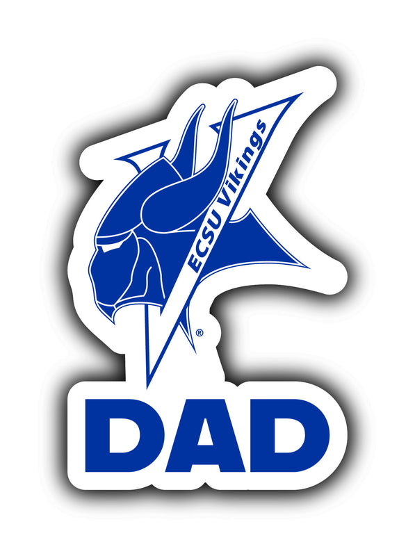 Elizabeth City State University 4-Inch Proud Dad NCAA - Durable School Spirit Vinyl Decal Perfect Gift for Dad