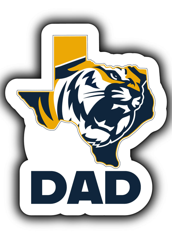 East Texas Baptist University 4-Inch Proud Dad NCAA - Durable School Spirit Vinyl Decal Perfect Gift for Dad