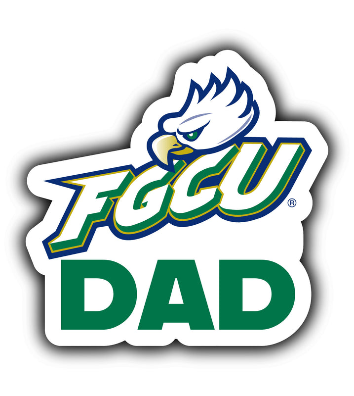 Florida Gulf Coast Eagles 4-Inch Proud Dad NCAA - Durable School Spirit Vinyl Decal Perfect Gift for Dad