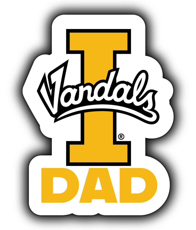 Idaho Vandals 4-Inch Proud Dad NCAA - Durable School Spirit Vinyl Decal Perfect Gift for Dad