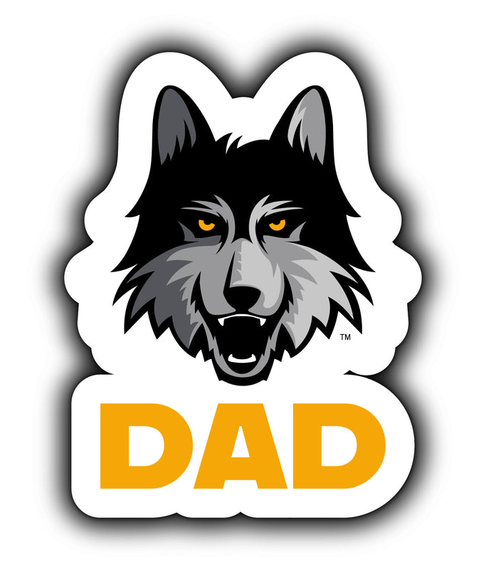Loyola University Ramblers 4-Inch Proud Dad NCAA - Durable School Spirit Vinyl Decal Perfect Gift for Dad