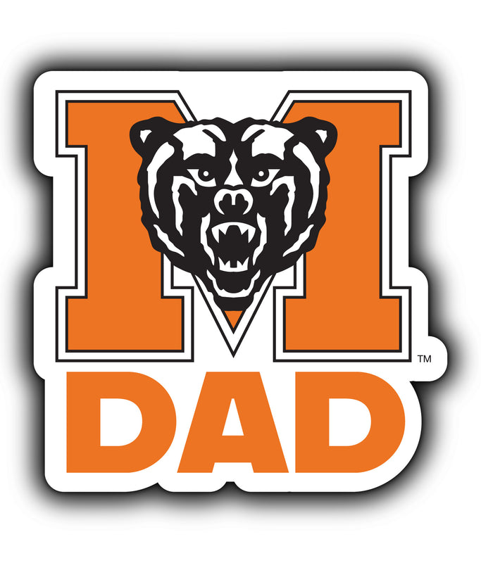 Mercer University 4-Inch Proud Dad NCAA - Durable School Spirit Vinyl Decal Perfect Gift for Dad