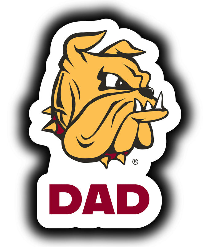 Minnesota Duluth Bulldogs 4-Inch Proud Dad NCAA - Durable School Spirit Vinyl Decal Perfect Gift for Dad