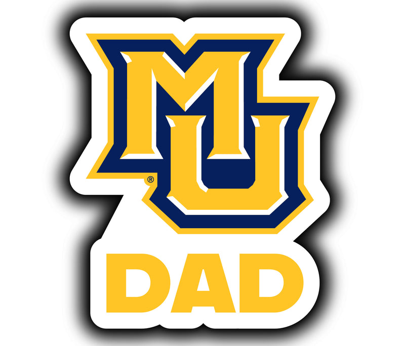 Marquette Golden Eagles 4-Inch Proud Dad NCAA - Durable School Spirit Vinyl Decal Perfect Gift for Dad