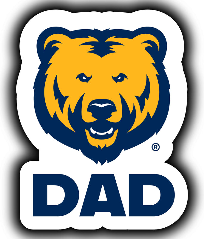Northern Colorado Bears 4-Inch Proud Dad NCAA - Durable School Spirit Vinyl Decal Perfect Gift for Dad