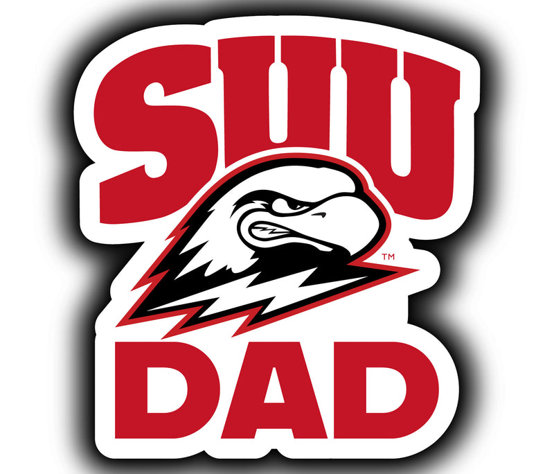 Southern Utah University 4-Inch Proud Dad NCAA - Durable School Spirit Vinyl Decal Perfect Gift for Dad