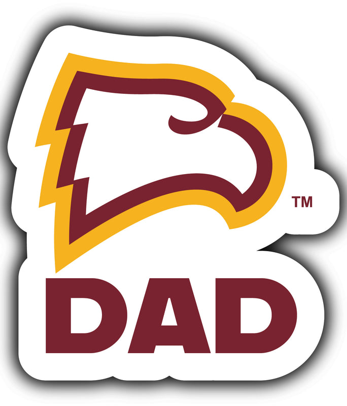 Winthrop University 4-Inch Proud Dad NCAA - Durable School Spirit Vinyl Decal Perfect Gift for Dad
