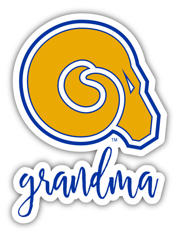 Albany State University 4-Inch Proud Grandma NCAA - Durable School Spirit Vinyl Decal Perfect Gift for Grandma