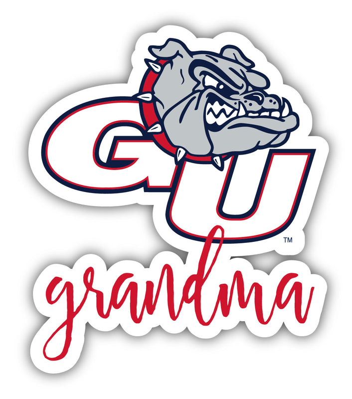 Gonzaga Bulldogs 4-Inch Proud Grandma NCAA - Durable School Spirit Vinyl Decal Perfect Gift for Grandma