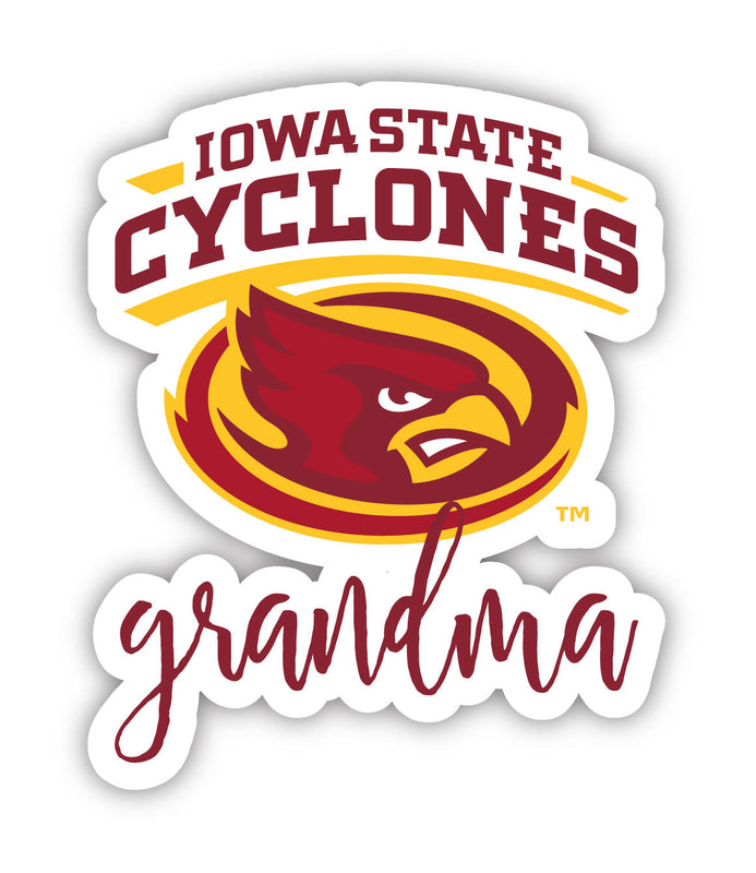 Iowa State Cyclones Proud Grandma 4-Inch NCAA High-Definition Magnet - Versatile Metallic Surface Adornment