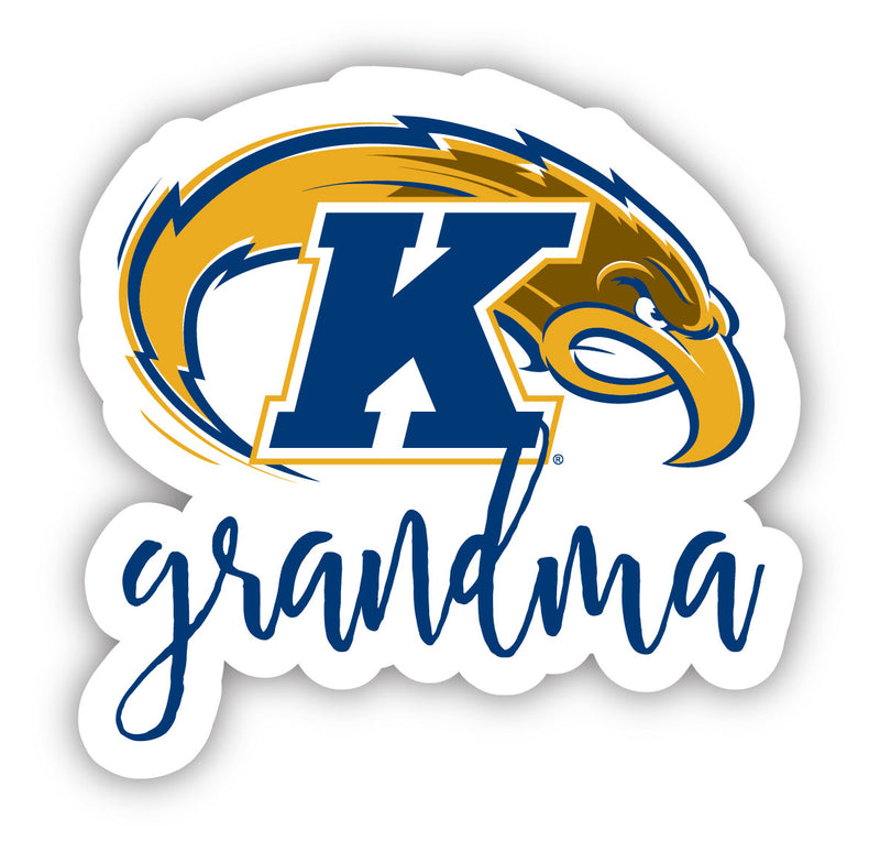 Kent State University 4-Inch Proud Grandma NCAA - Durable School Spirit Vinyl Decal Perfect Gift for Grandma