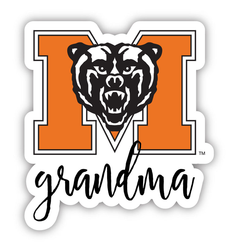 Mercer University 4-Inch Proud Grandma NCAA - Durable School Spirit Vinyl Decal Perfect Gift for Grandma