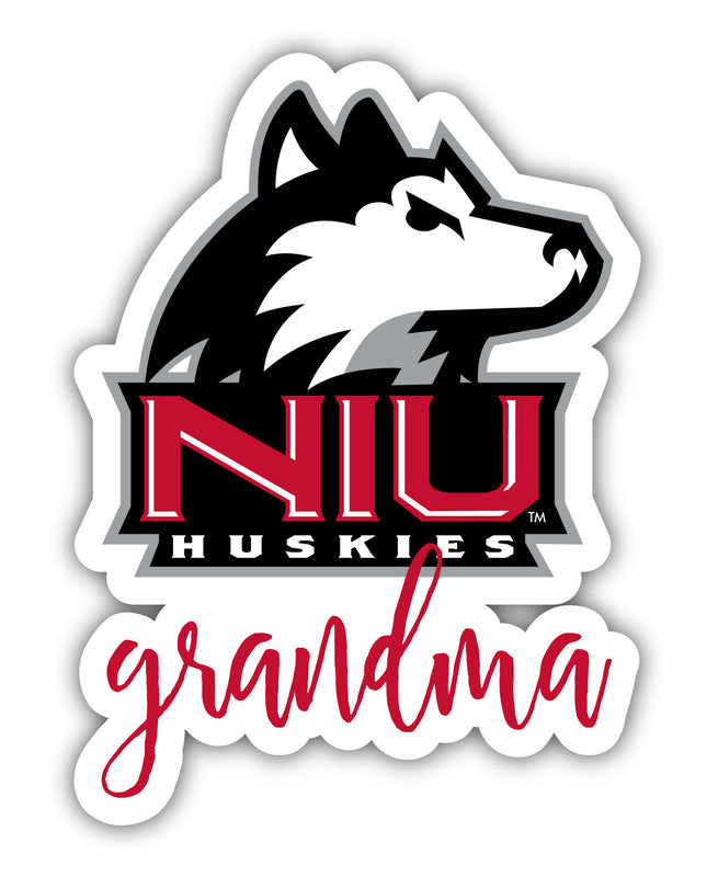 Northern Illinois Huskies Proud Grandma 4-Inch NCAA High-Definition Magnet - Versatile Metallic Surface Adornment