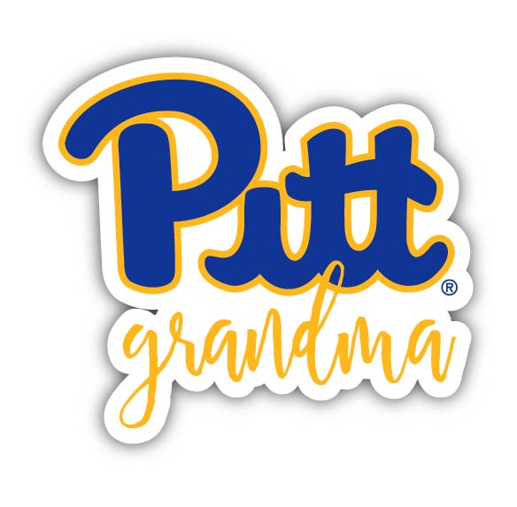 Pittsburgh Panthers 4-Inch Proud Grandma NCAA - Durable School Spirit Vinyl Decal Perfect Gift for Grandma