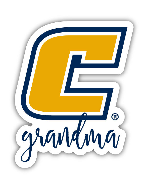 University of Tennessee at Chattanooga 4-Inch Proud Grandma NCAA - Durable School Spirit Vinyl Decal Perfect Gift for Grandma