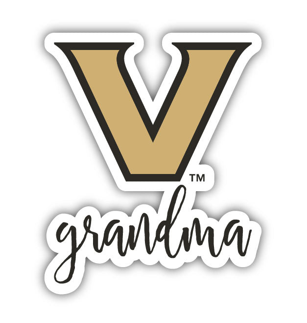 Vanderbilt University Proud Grandma 4-Inch NCAA High-Definition Magnet - Versatile Metallic Surface Adornment