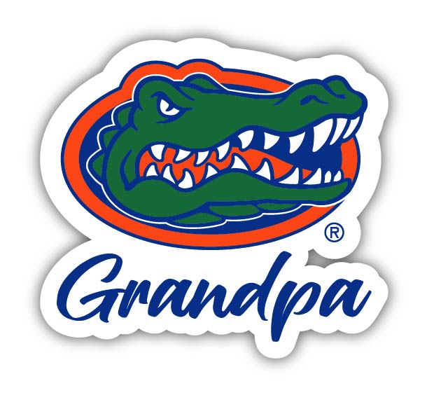 Florida Gators 4-Inch Proud Grandpa NCAA - Durable School Spirit Vinyl Decal Perfect Gift for Grandpa