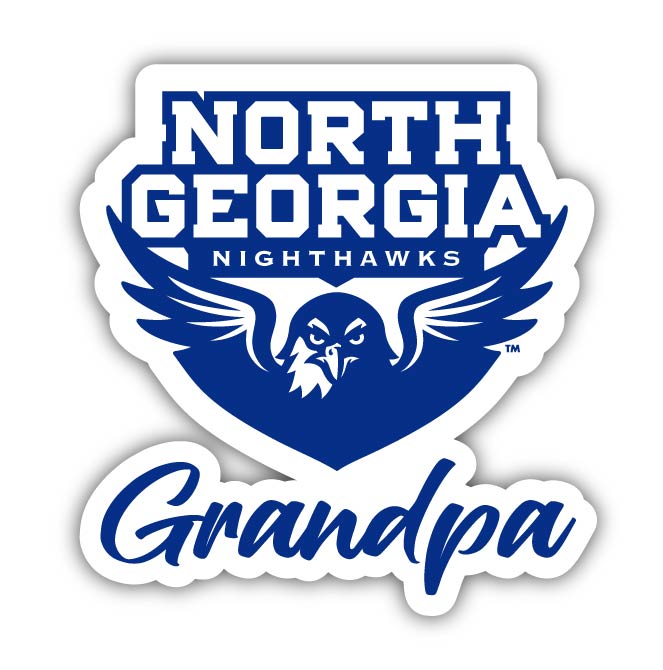 North Georgia Nighhawks 4-Inch Proud Grandpa NCAA - Durable School Spirit Vinyl Decal Perfect Gift for Grandpa