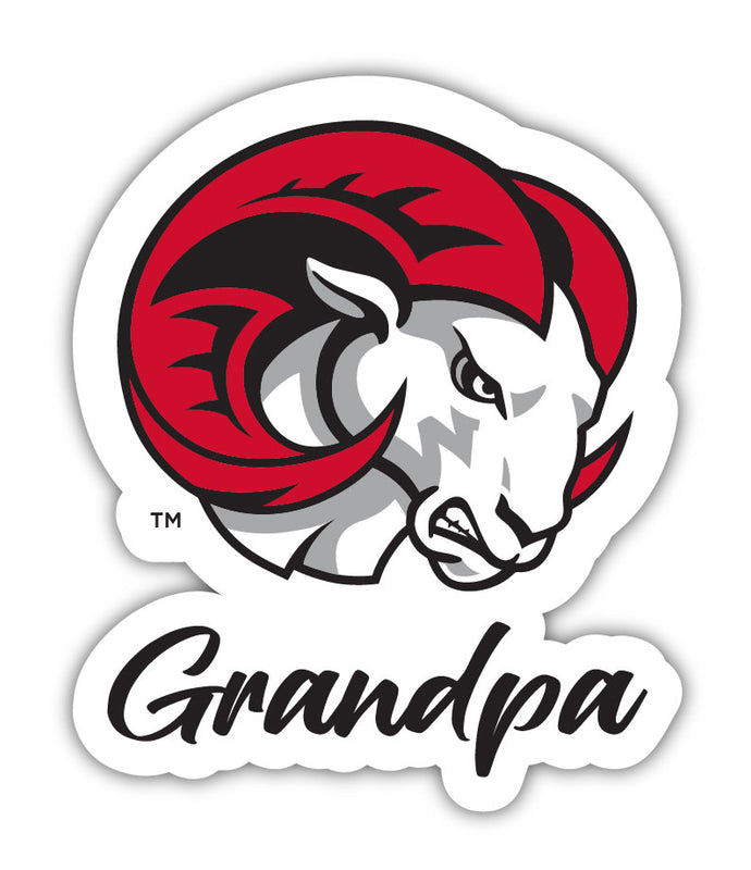 Winston-Salem State 4-Inch Proud Grandpa NCAA - Durable School Spirit Vinyl Decal Perfect Gift for Grandpa