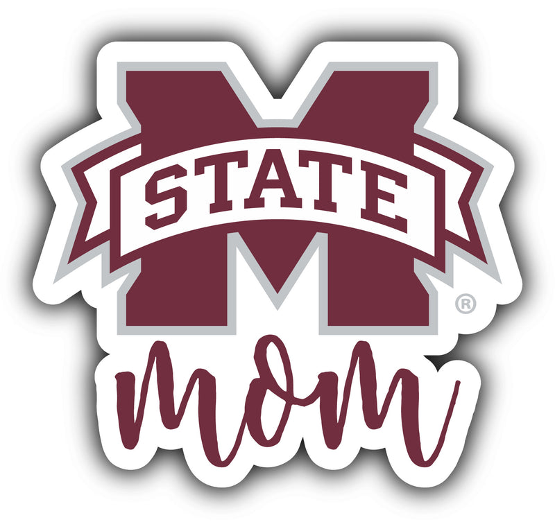 Mississippi State Bulldogs 4-Inch Proud Mom NCAA - Durable School Spirit Vinyl Decal Perfect Gift for Mom