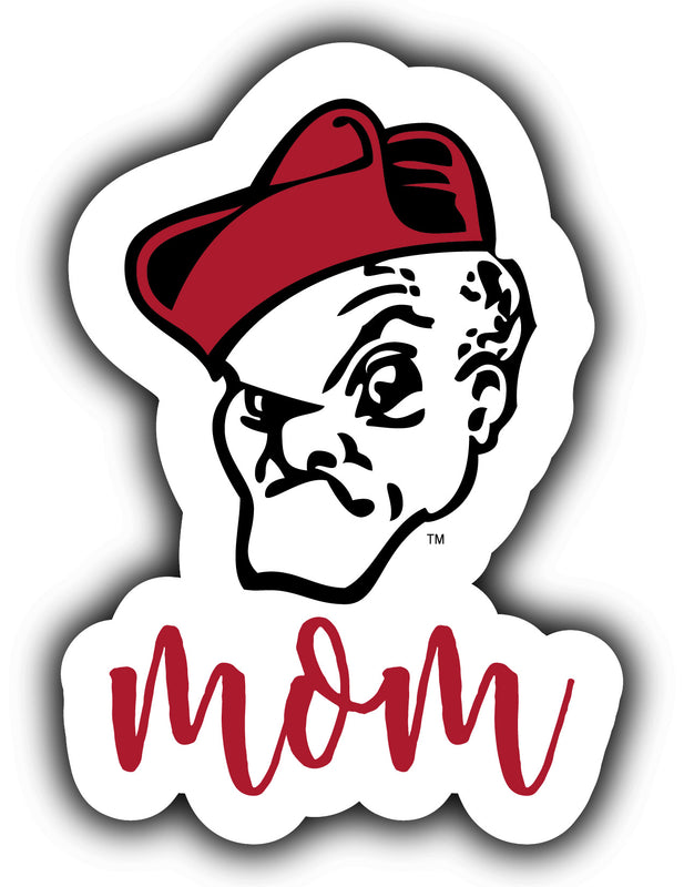 Ohio Wesleyan University 4-Inch Proud Mom NCAA - Durable School Spirit Vinyl Decal Perfect Gift for Mom