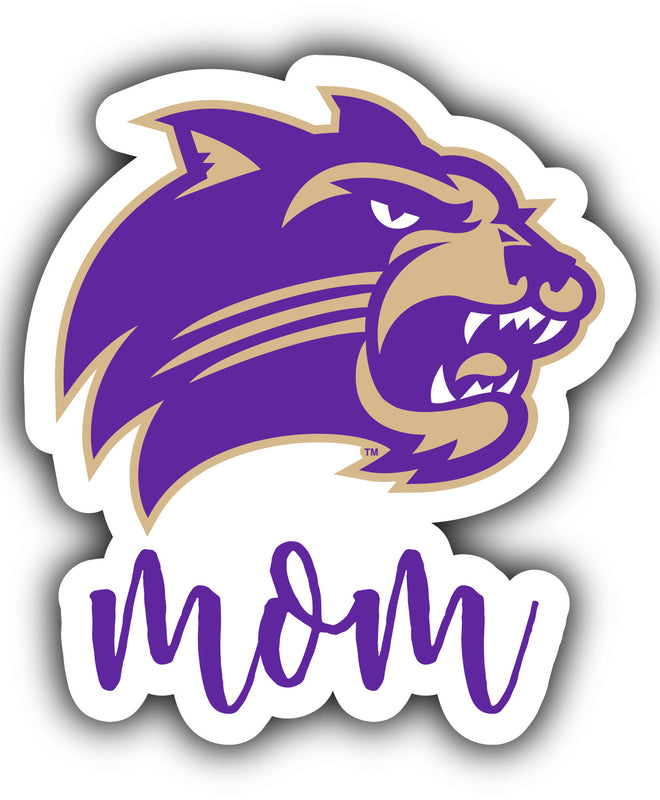 Western Carolina University 4-Inch Proud Mom NCAA - Durable School Spirit Vinyl Decal Perfect Gift for Mom