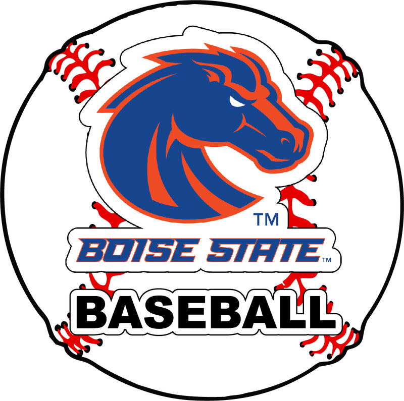 Boise State Broncos 4-Inch Round Baseball NCAA Passion Vinyl Decal Sticker
