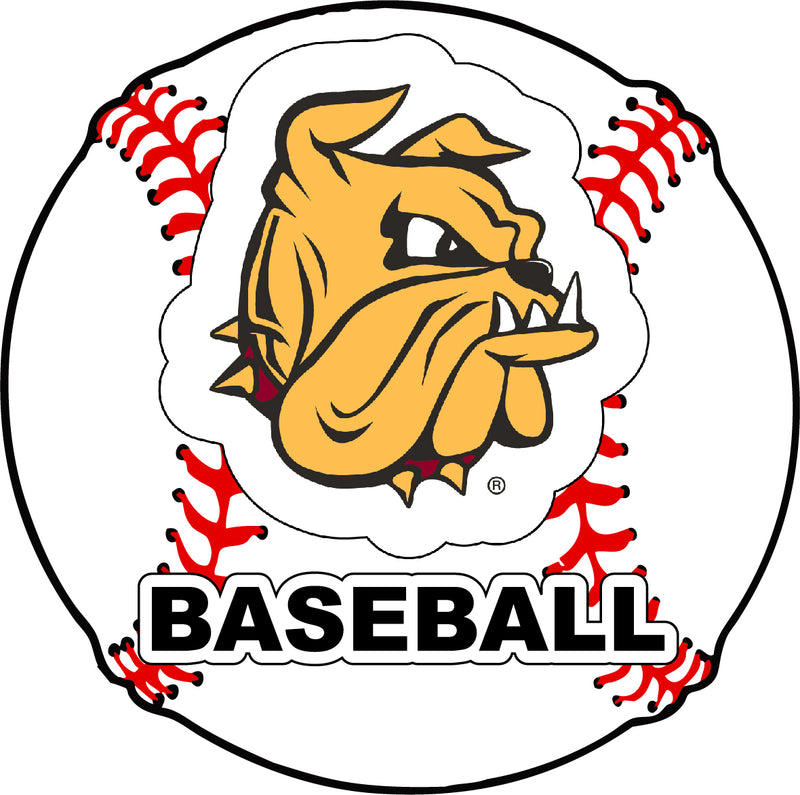 Minnesota Duluth Bulldogs 4-Inch Round Baseball NCAA Passion Vinyl Decal Sticker