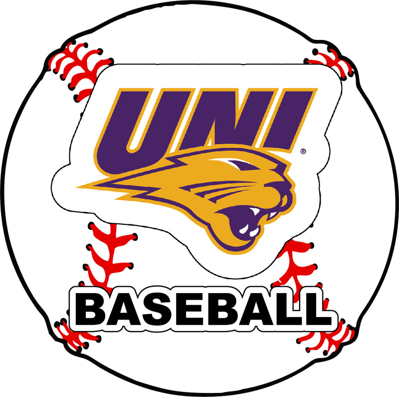 Northern Iowa Panthers 4-Inch Round Baseball NCAA Passion Vinyl Decal Sticker