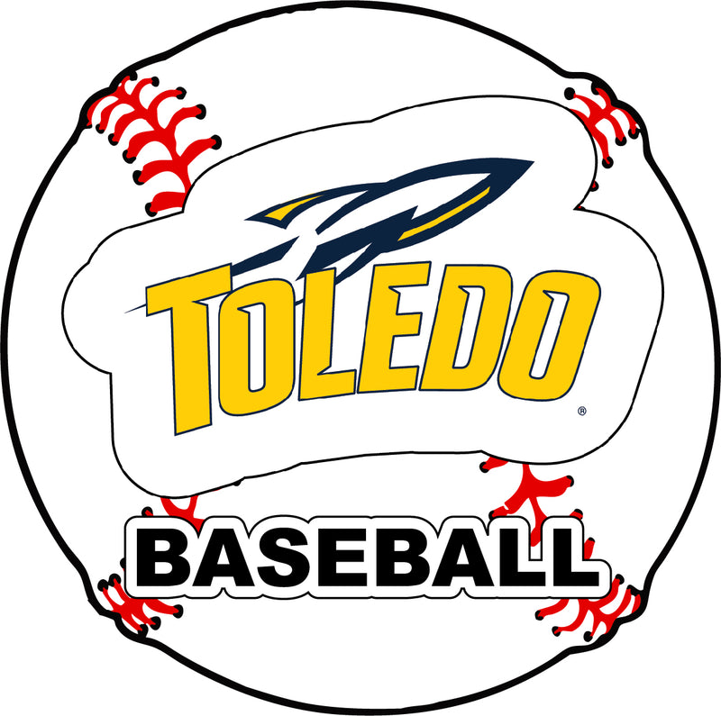Toledo Rockets 4-Inch Round Baseball NCAA Passion Vinyl Decal Sticker